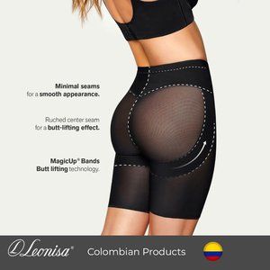 LEONISA Firm compression butt lifter shaper short